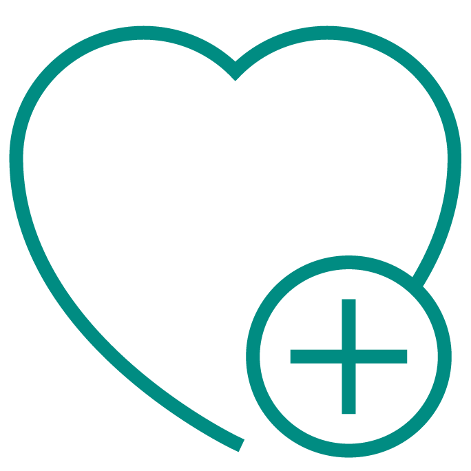 Improved health and well-being for humans icon